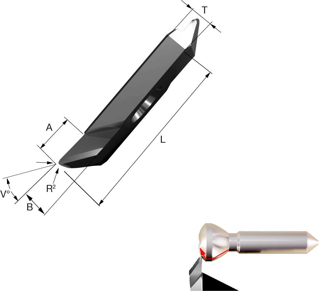 Main Image Article MAS SWISS©line K-Typ Insert, for back turning profiles